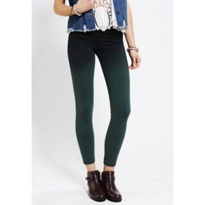 Urban Outfitters BDG black green ombre high rise twig skinny jeans 25